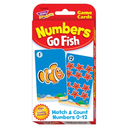 Trend Enterprises Numbers Go Fish Challenge Cards, PK6 T24005